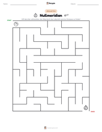 Nullmeridian druckbare Arbeitsblatt Vorschau
