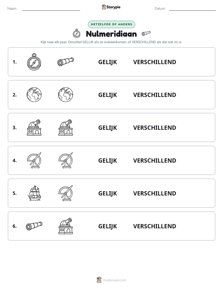 Zelfde of Verschillend