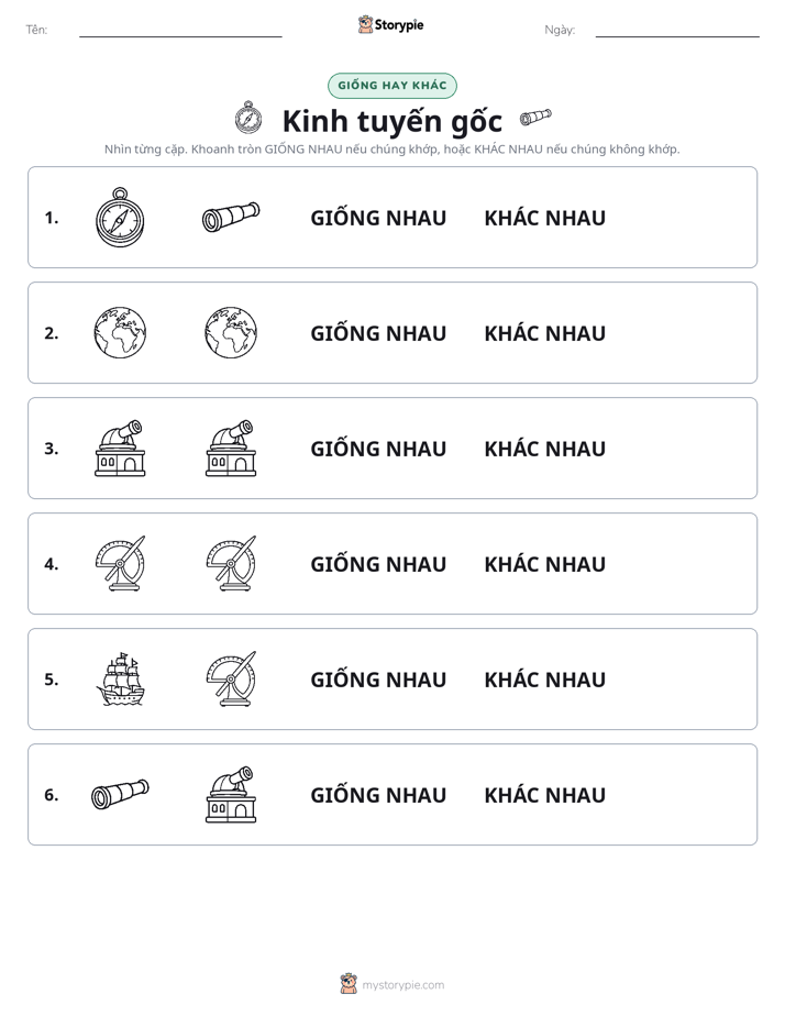Giống Hay Khác