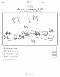 معاينة ورقة العمل القابلة للطباعة أول رحلة طيران للأخوين رايت