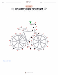 Wright Brothers’ First Flight printable worksheet preview