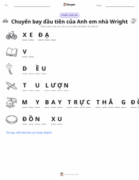 Xem trước tài liệu in sẵn Chuyến bay đầu tiên của anh em nhà Wright