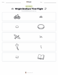 Wright Brothers’ First Flight printable worksheet preview