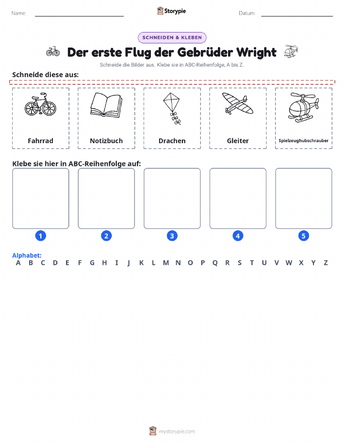 Schneiden & Einfügen Alphabet