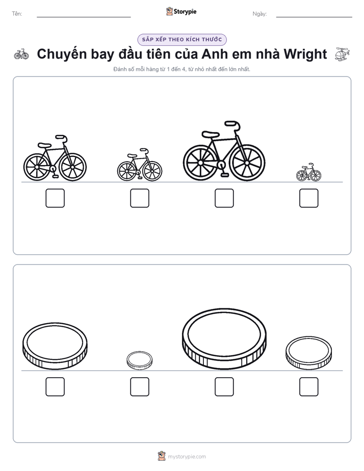 Thứ Tự Kích Thước