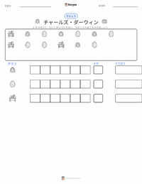 チャールズ・ダーウィン の印刷可能ワークシートプレビュー