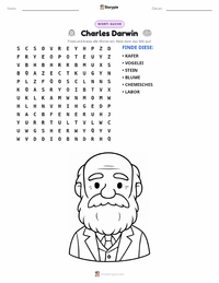 Charles Darwin druckbare Arbeitsblatt Vorschau
