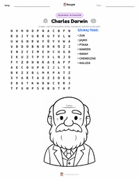 Podgląd drukowalnego arkusza ćwiczeń Karol Darwin