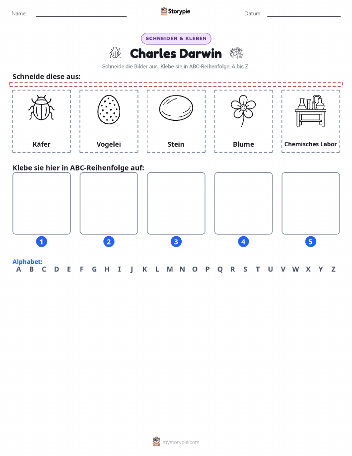 Schneiden & Einfügen Alphabet