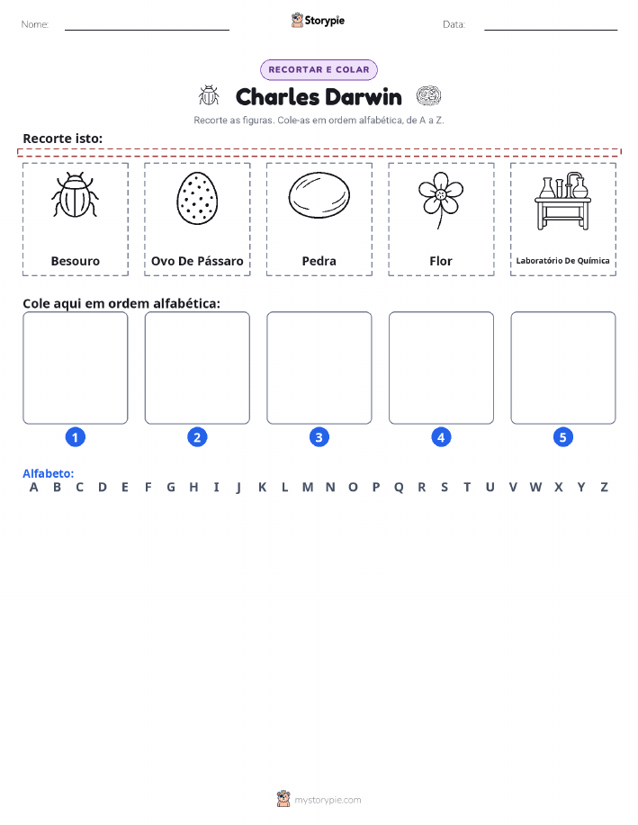 Recortar & Colar Alfabeto
