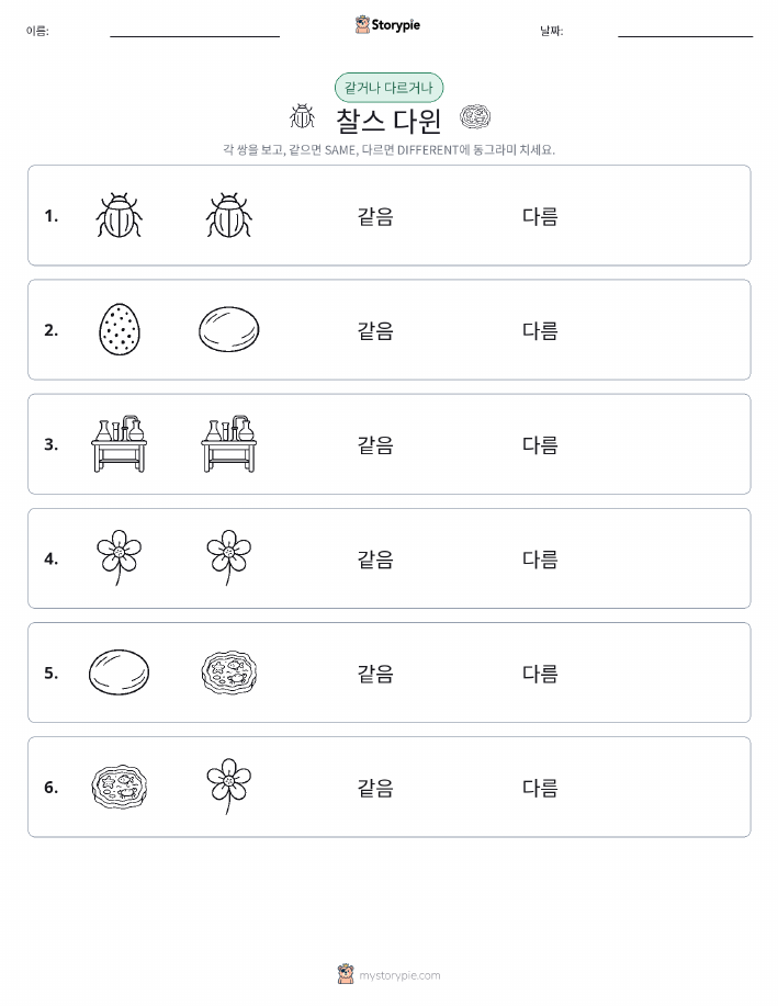 같은 것 또는 다른 것