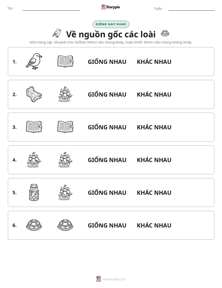 Giống Hay Khác