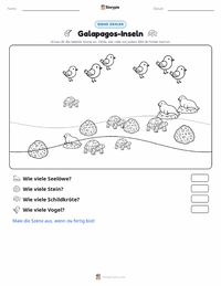 Galápagos-Inseln druckbare Arbeitsblatt Vorschau