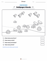Galápagos Islands printable worksheet preview