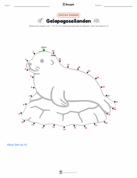 Galápagoseilanden afdrukbare werkblad voorbeeld