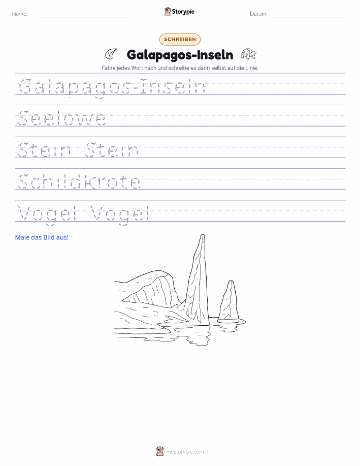 Schreibübung