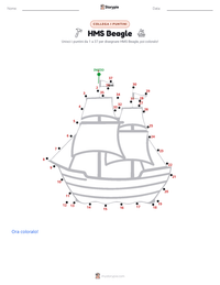Anteprima della scheda stampabile di HMS Beagle