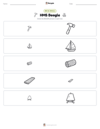 HMS Beagle printable worksheet preview