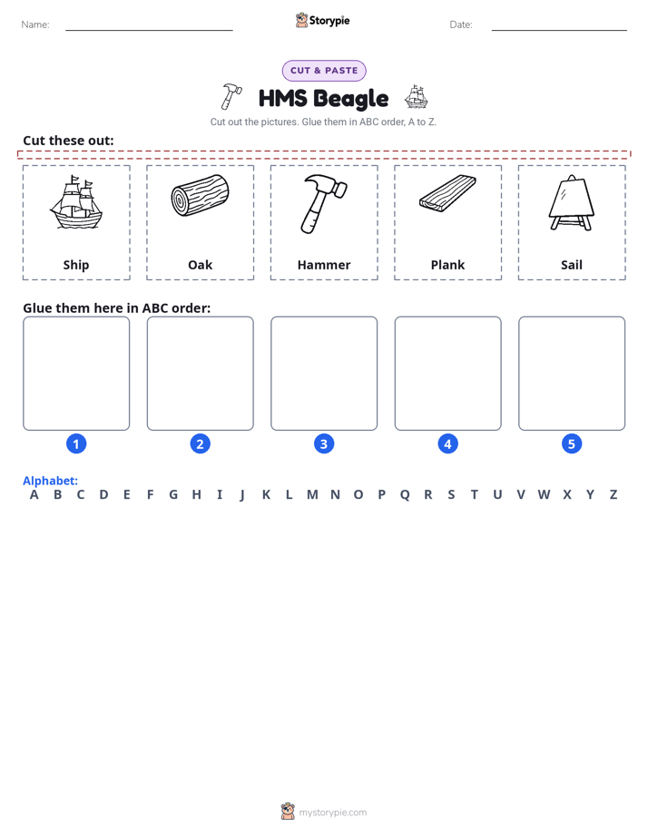 Cut & Paste Alphabet