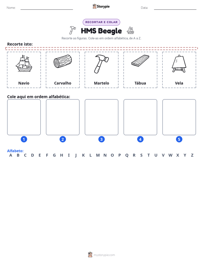 Recortar & Colar Alfabeto