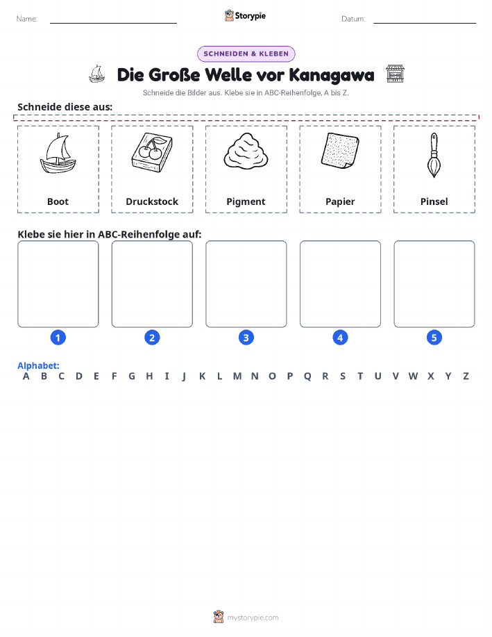 Schneiden & Einfügen Alphabet