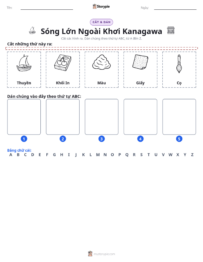 Cắt & Dán Chữ Cái