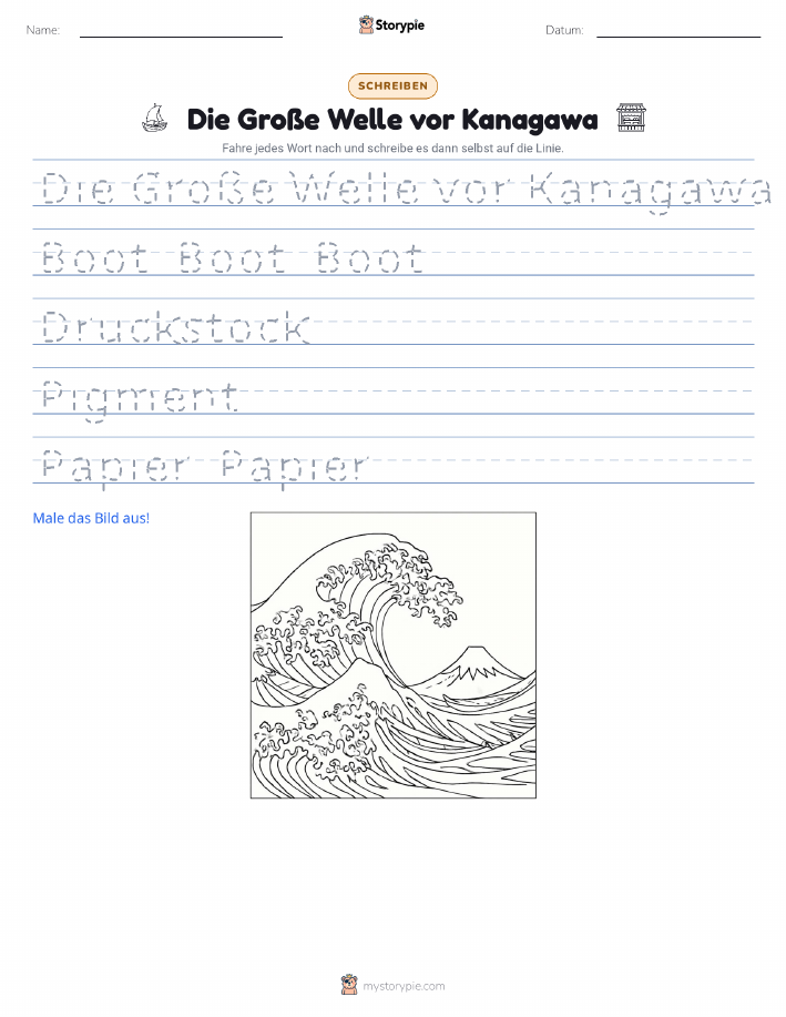 Schreibübung