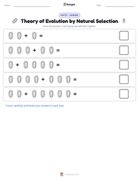Theory of Evolution by Natural Selection printable worksheet preview