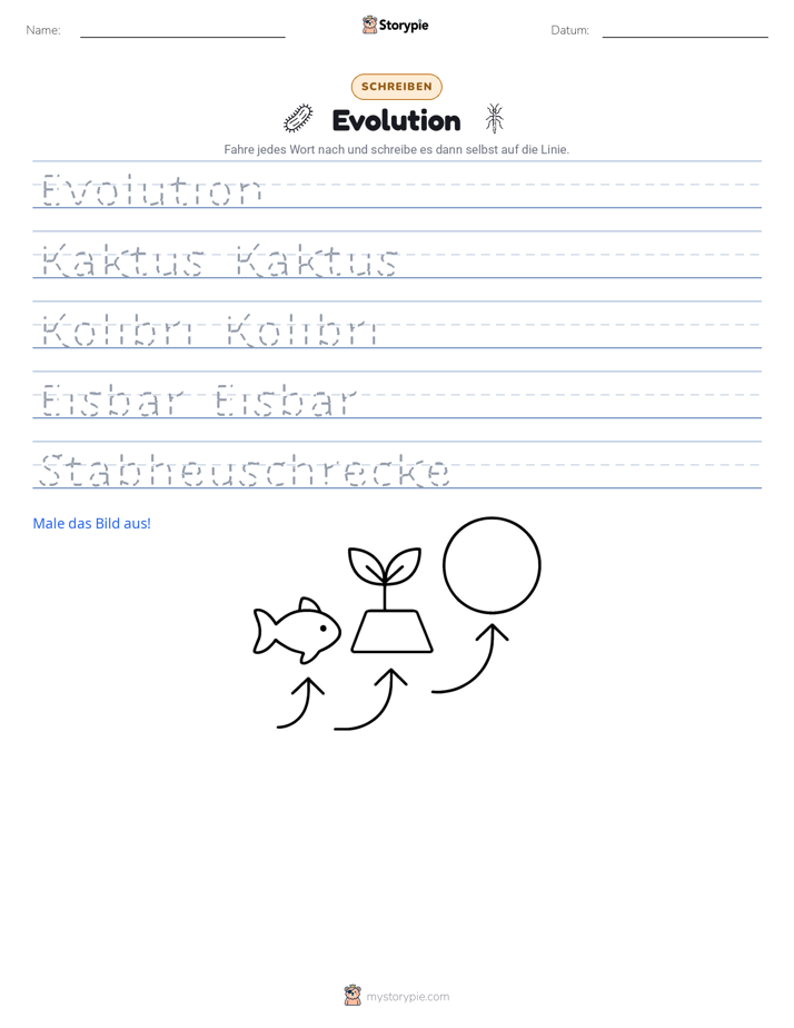 Schreibübung