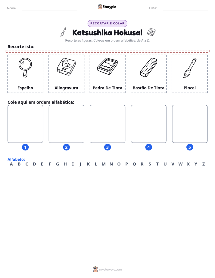 Recortar & Colar Alfabeto