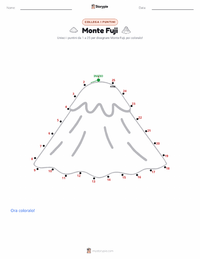 Anteprima della scheda stampabile di Monte Fuji