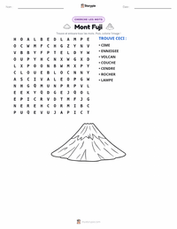 Aperçu de la feuille de travail imprimable Mont Fuji