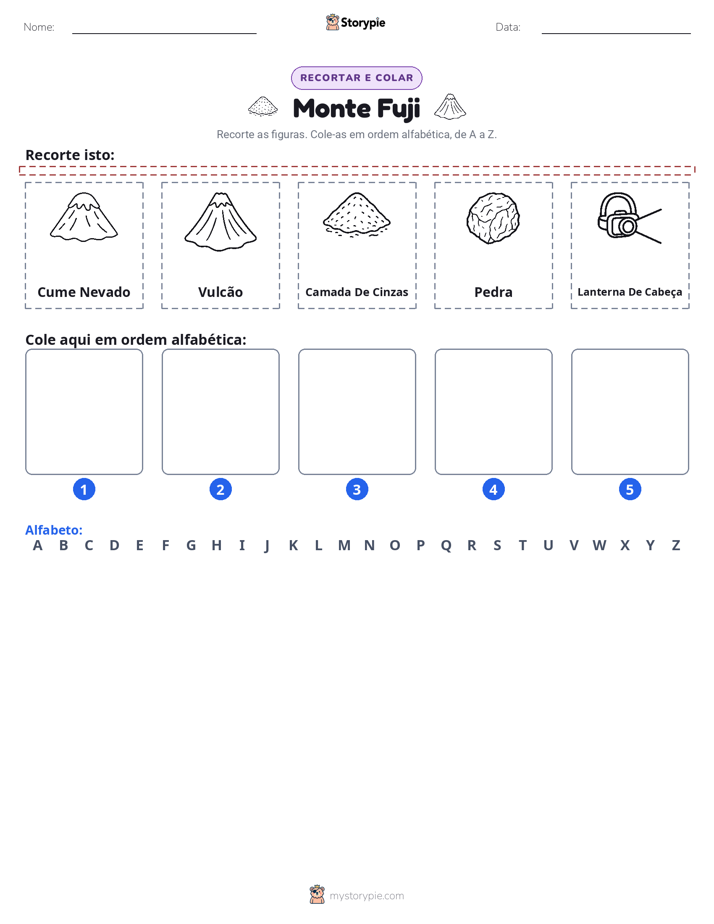 Recortar & Colar Alfabeto