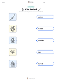 Edo Period printable worksheet preview