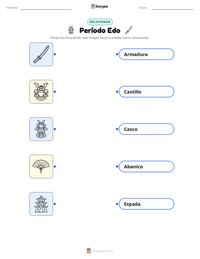 Vista previa de la hoja de trabajo imprimible de Período Edo