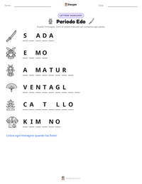 Anteprima della scheda stampabile di Periodo Edo