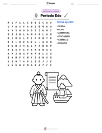 Anteprima della scheda stampabile di Periodo Edo
