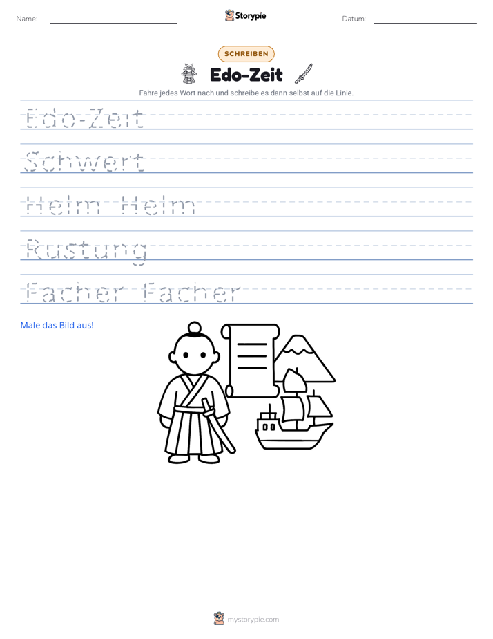 Schreibübung