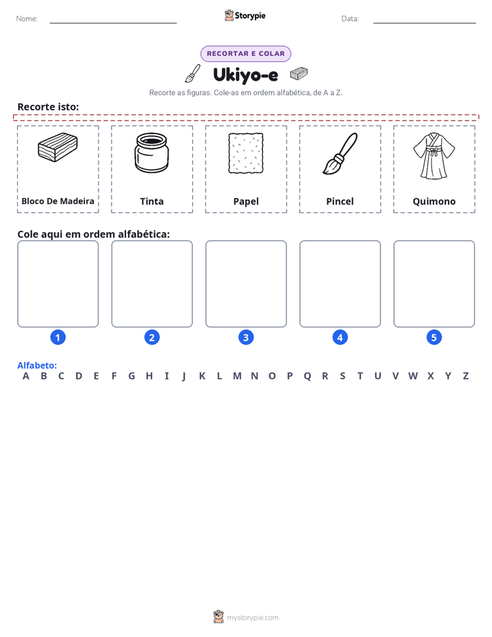 Recortar & Colar Alfabeto