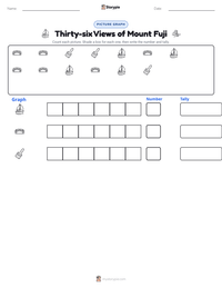 Thirty-six Views of Mount Fuji printable worksheet preview