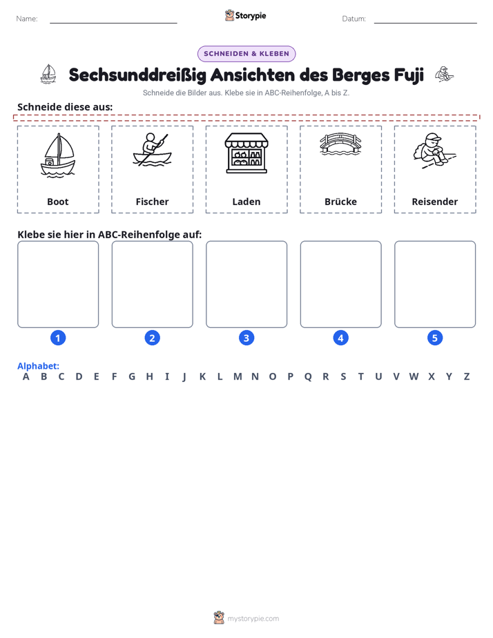 Schneiden & Einfügen Alphabet