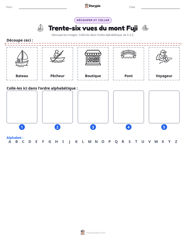 Découper & Coller l'Alphabet