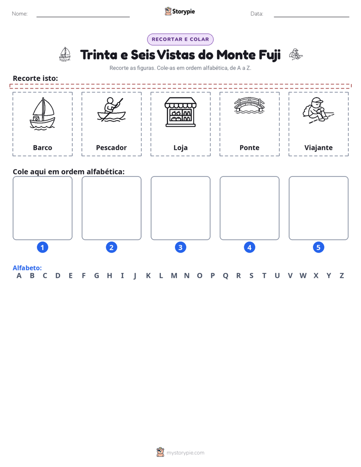 Recortar & Colar Alfabeto