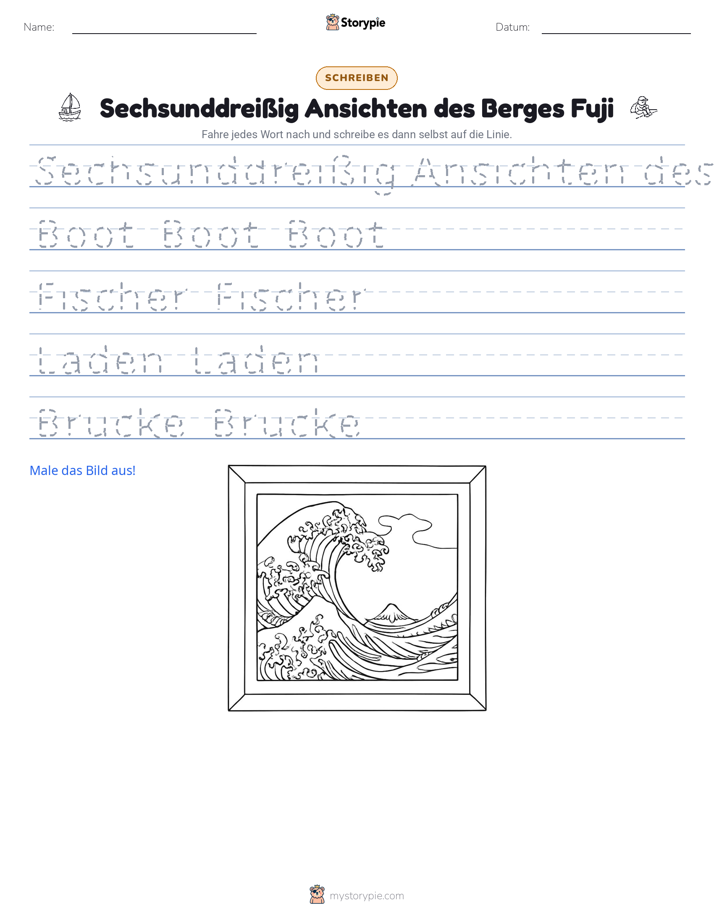 Schreibübung