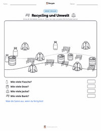 Recycling und Umweltverantwortung druckbare Arbeitsblatt Vorschau
