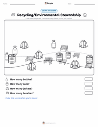 Recycling/Environmental Stewardship printable worksheet preview