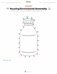 Recycling/Environmental Stewardship printable worksheet preview