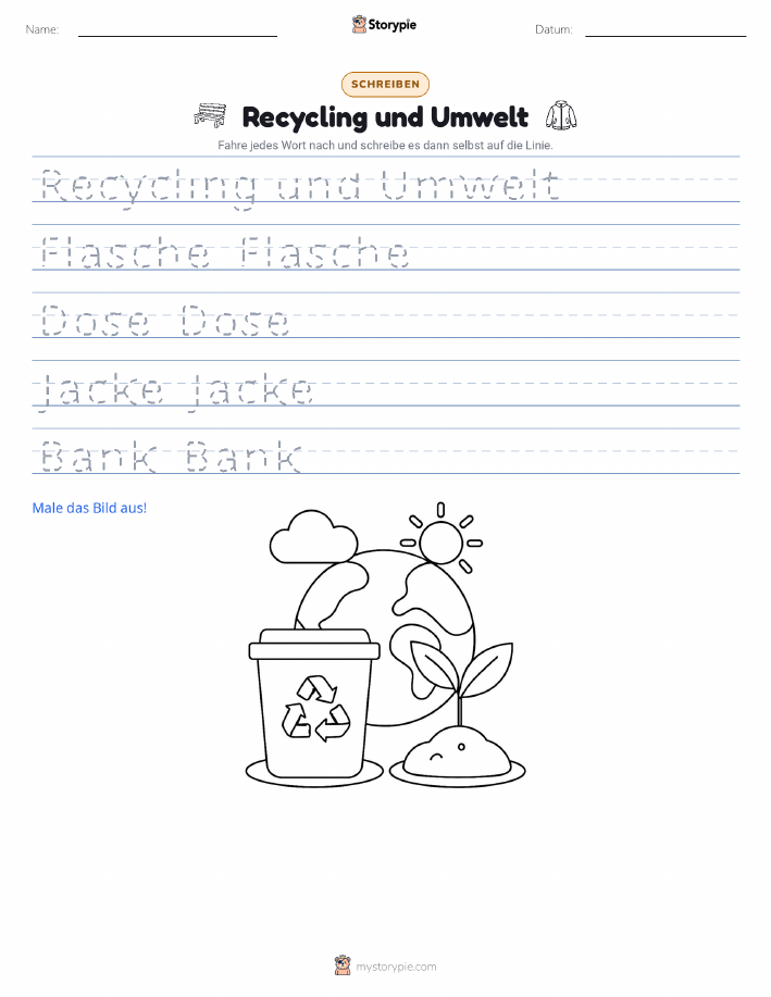 Schreibübung