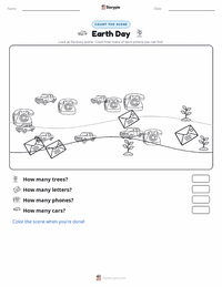 Earth Day printable worksheet preview