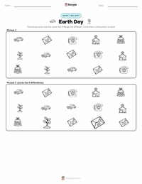 Earth Day printable worksheet preview